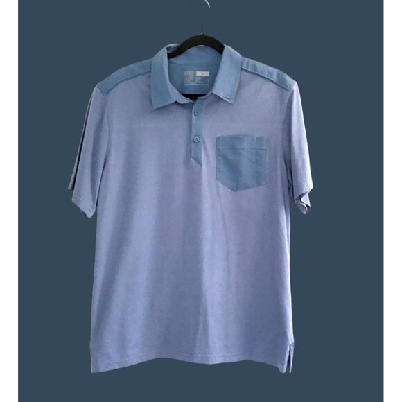 5.11 TACTICAL MENS BLUE SHORT SLEEVE SHORT SLEEVE POLO SHIRT SIZE LARGE - Picture 1 of 6